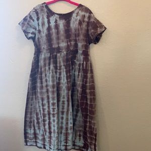 Girls Tie Dye Cotton Dress